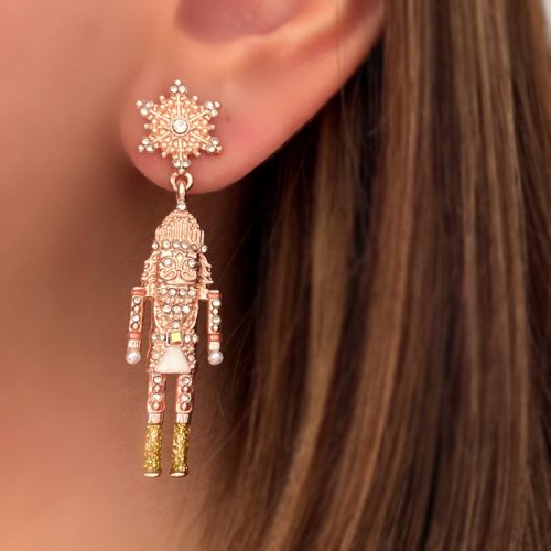 گوشواره آدم آهنی نگینی