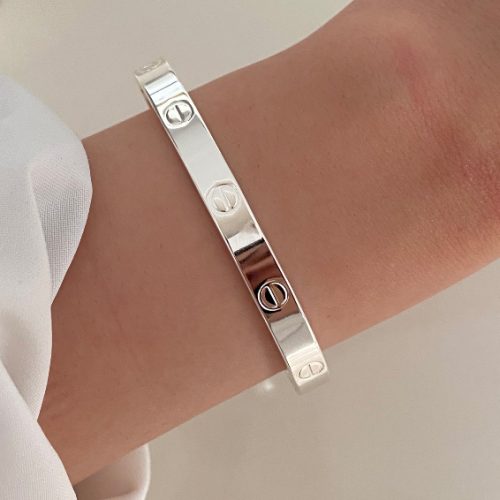 دستبند آب نقره کارتیه