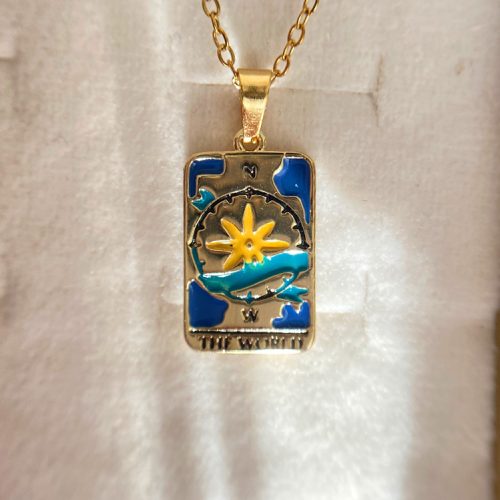 گردنبند خورشید و رود طلایی استیل