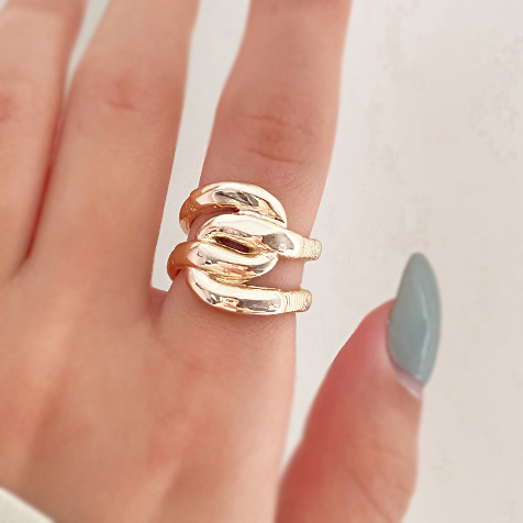 انگشتر طلایی یو تو در تو