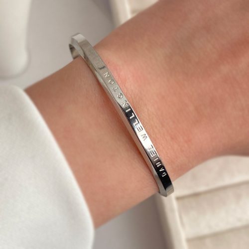 دستبند نقره ای دنیل ولینگتون استیل