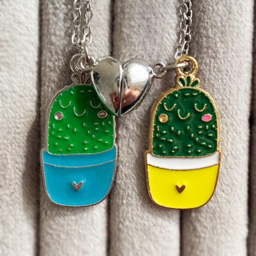 گردنبند دو نفره کاکتوس مگنتی