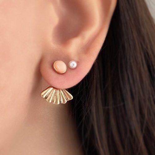 گوشواره دم وال طلایی