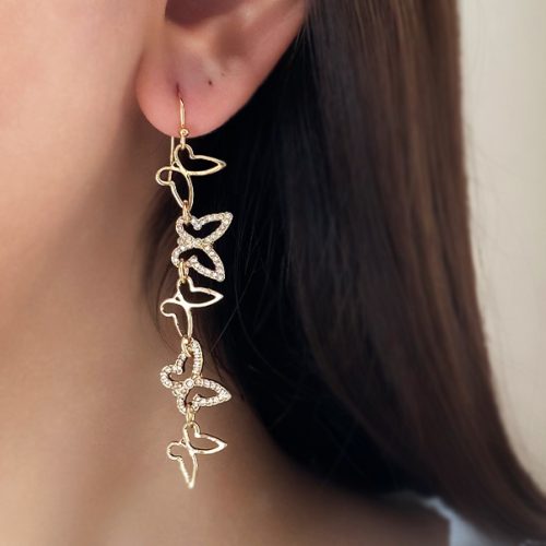 گوشواره پروانه های طلایی