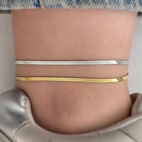 پابند ماری نقره ای و طلایی