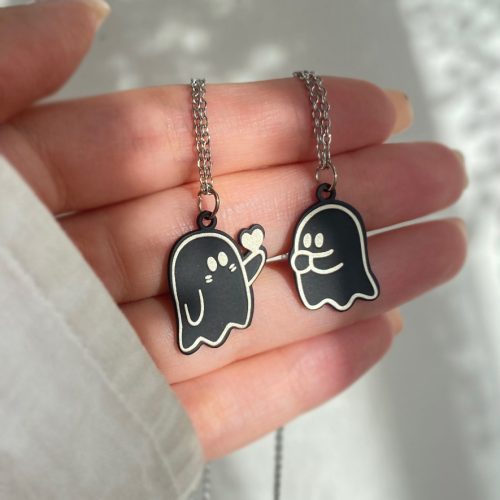 گردنبند روح مشکی ست دو نفره عاشقانه