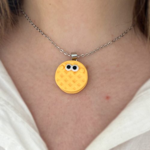 گردنبند پنکیک زرد بامزه عروسکی