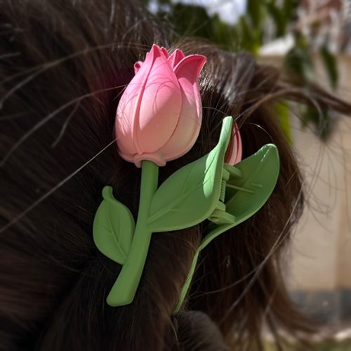 گیره ی مو طرح گل لاله