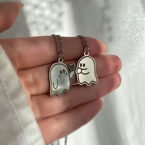 گردنبند روح های عاشق ست دو نفره استیل